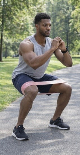 Elastic Resistance Bands Set for Yoga, Pilates, and Strength Training - 5-Pack